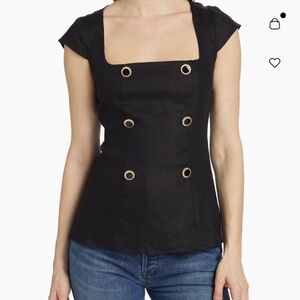 Reformation Meela Linen Top